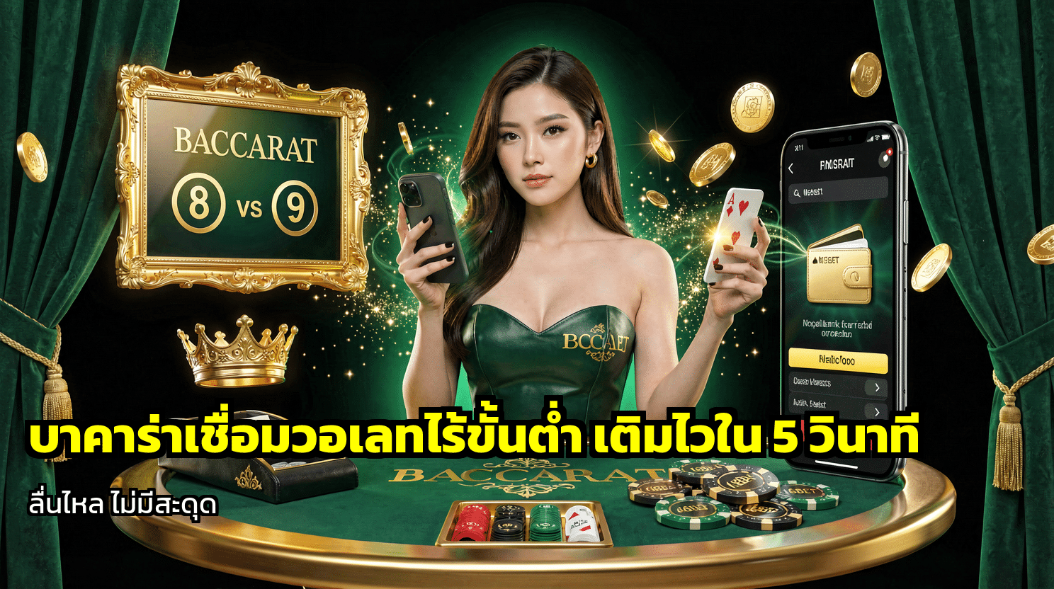 บาคาร่าเชื่อมวอเลทไร้ขั้นต่ำ